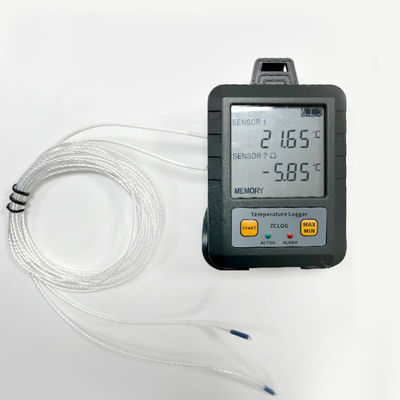 -80-400 PT100 PT1000 Dual Channel NTC Thermometer Cinza Sonda de Resistência de Platina 185g