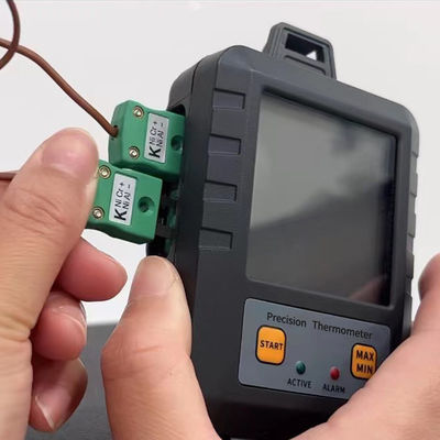 Controle de alta precisão K-Type -270-1372 Graus Electronic Digital Dual Channel Temperature Testing