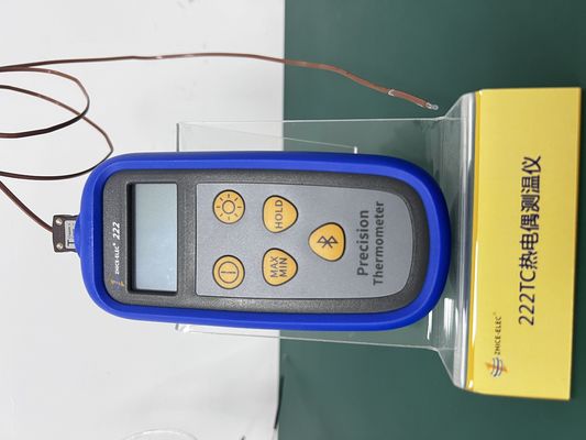 142*61*28mm Termômetro de termopares de canal único portátil para laboratório de calibração
