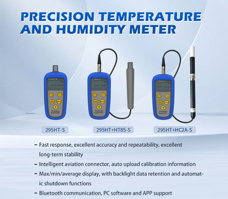 Exibição LCD Bulbo Seco e Molhado Digital Portátil Ponto de Orvalho Temperatura e Humidade Higrômetro com Sensor