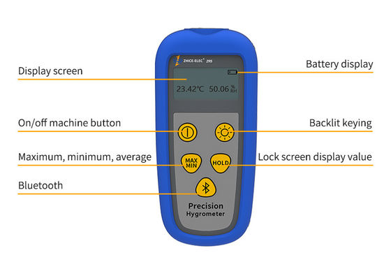 Recorder de alarme SMS Incubador Medidor de temperatura e umidade Sensor amigável