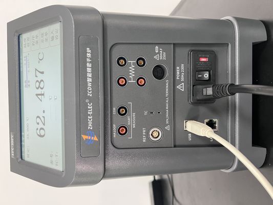 OEM suportado portátil 33-350 graus tela sensível ao toque medidor de temperatura Calibração de banho Calibrador de blocos de poços secos