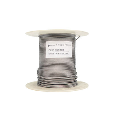 Proba de termocouple de tipo K de liga de núcleo único trançada com conector para altas temperaturas