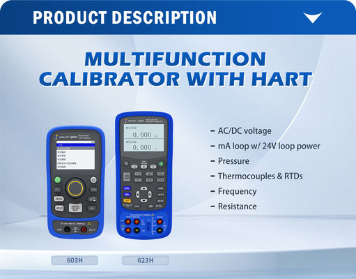Dois canais independentes Input Output Process Calibrator 208*95*45mm 610g 0,01% Precisão