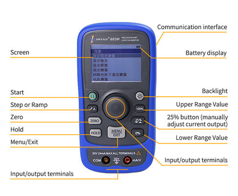 Calibração automática de teste de temperatura de estilo quente 4-20mA Calibrador de circuito de fonte Apoio OEM