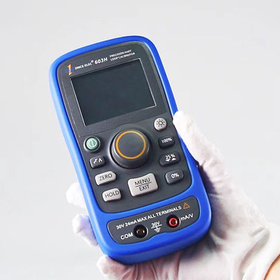 Calibrador de circuito de ensaio de calibração de processos de temperatura com Hart e potência de circuito de 24 V