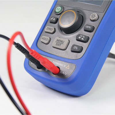Calibrador de circuito de ensaio de calibração de processos de temperatura com Hart e potência de circuito de 24 V