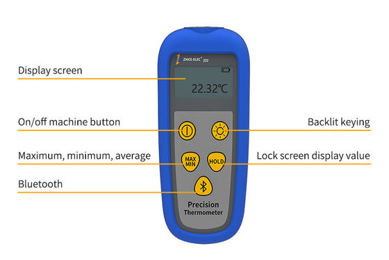 206g sonda excluída Bluetooth NTC termistor Tester para medição de temperatura precisa