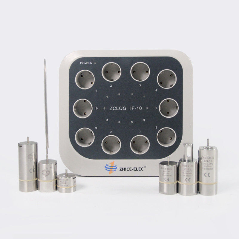 Registro de dados sem fio de temperatura e pressão de 8 canais para autoclave ZCLOG DAQ